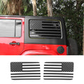 For 2011-2018 Wrangler JK Rear Window Sticker Trim US Flag Decal（2 pcs）