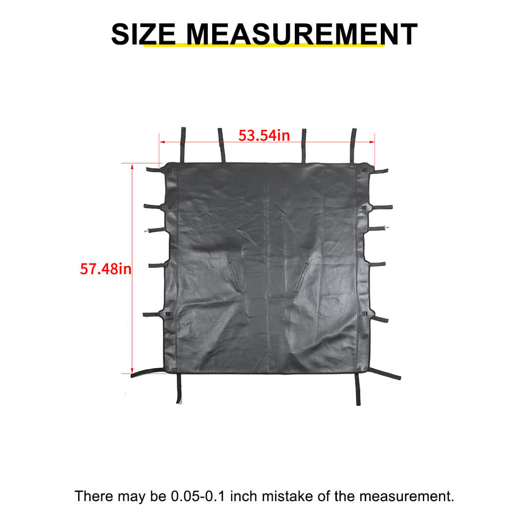 For 2020+ Jeep Gladiator JT 4 Door Soft Top Bikini Sunshade Mesh Anti-UV
