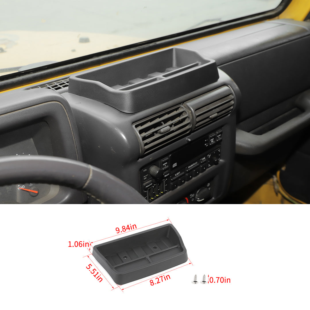 For 1997-2006 Jeep Wrangler TJ Dashboard Storage Tray Box Organizer