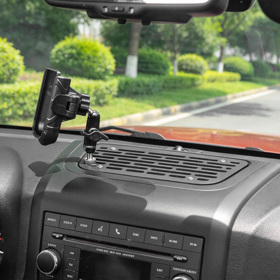 For 2011-2018 Jeep Wrangler JK Center Console Expansion Phone Mount Holder（5 pcs）
