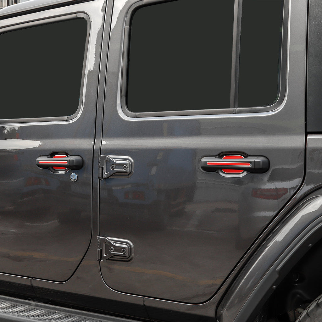For 2020+ Jeep Gladiator JT 4 Door Aluminium Door Handle Trim Cover（8 pcs）