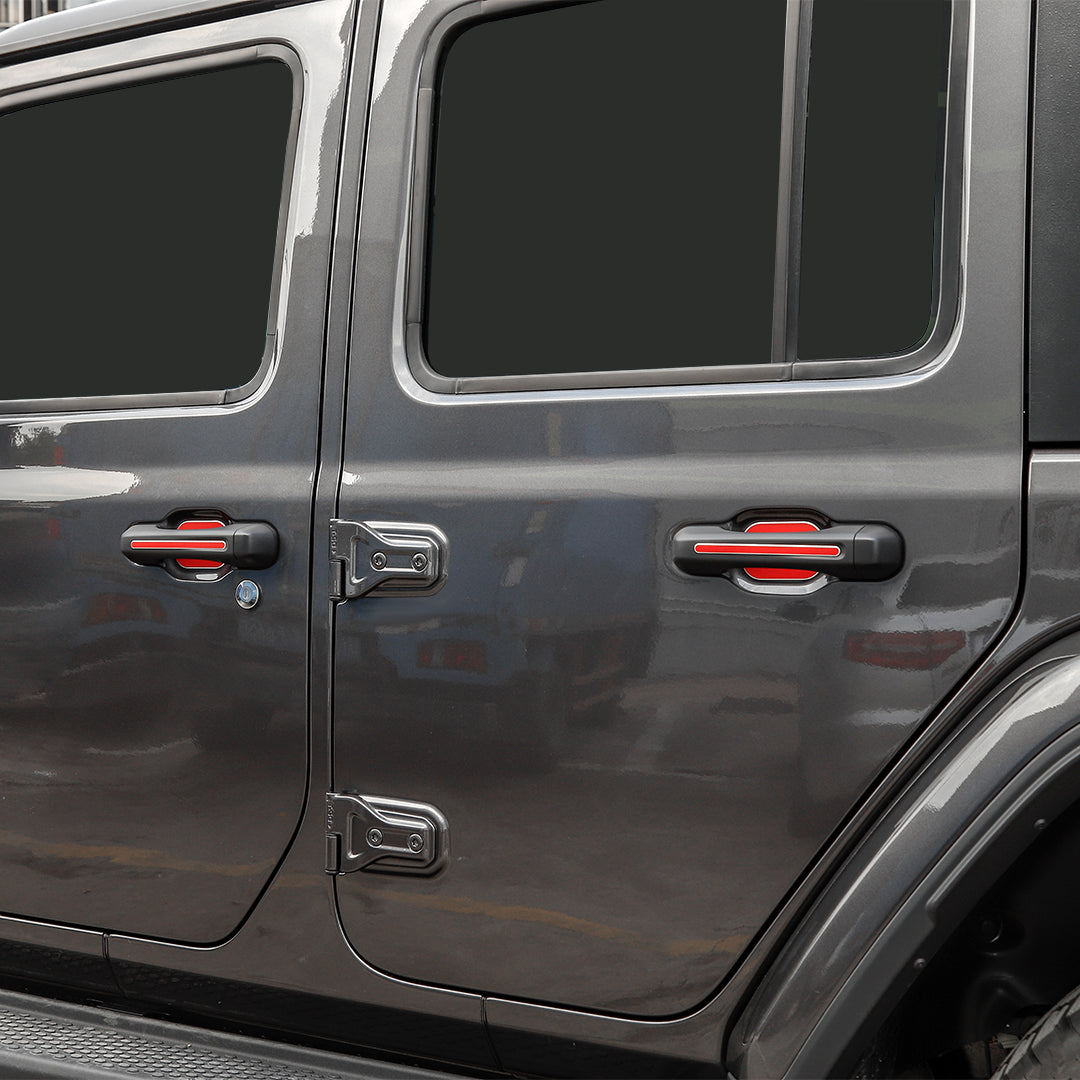 For 2020+ Jeep Gladiator JT 4 Door Aluminium Door Handle Trim Cover（8 pcs）
