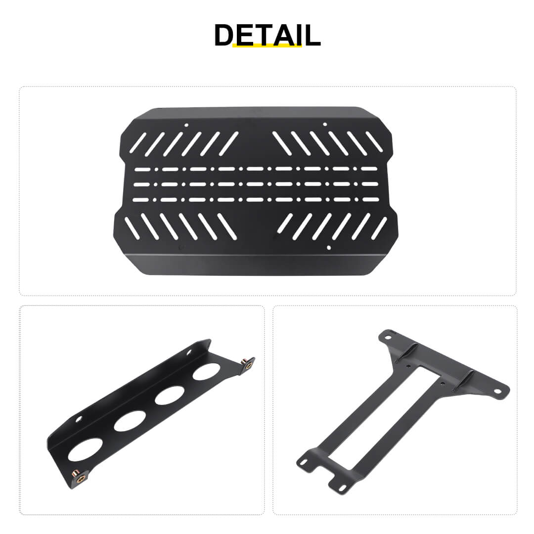 For 2007-2018 Jeep Wrangler JK Tailgate Expansion Bracket Rear Door Support Rack Cargo Mount（4 pcs）