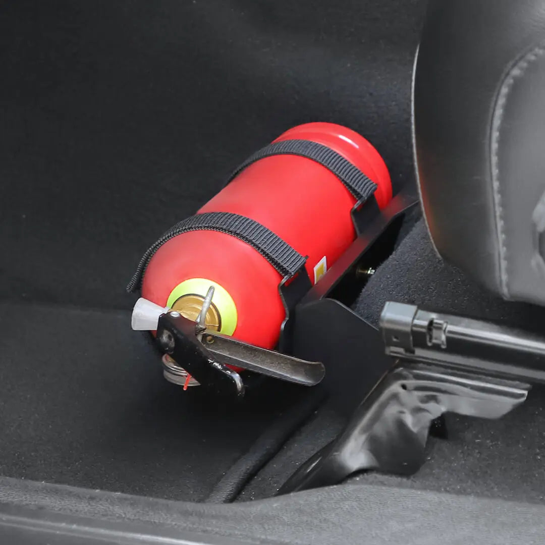 For 2018+ Jeep Wrangler JL & Gladiator JT Fire Extinguisher Holder Bracket Under Seat Mounting Kit