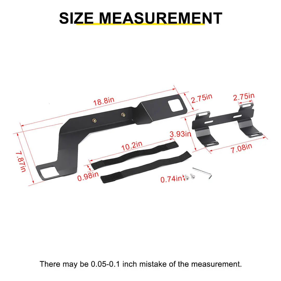 For 2018+ Jeep Wrangler JL & Gladiator JT Fire Extinguisher Holder Bracket Under Seat Mounting Kit