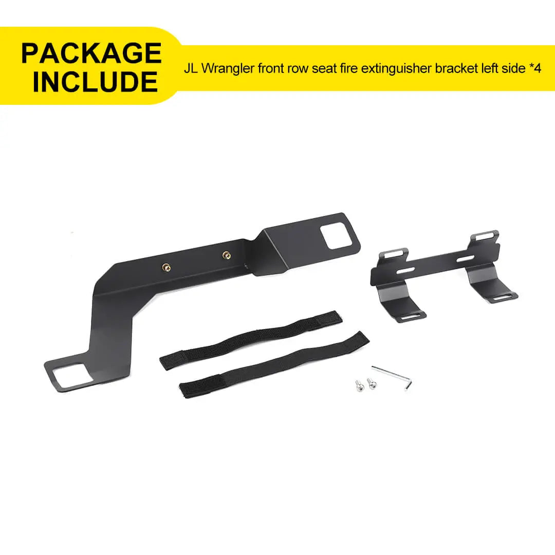 For 2018+ Jeep Wrangler JL & Gladiator JT Fire Extinguisher Holder Bracket Under Seat Mounting Kit